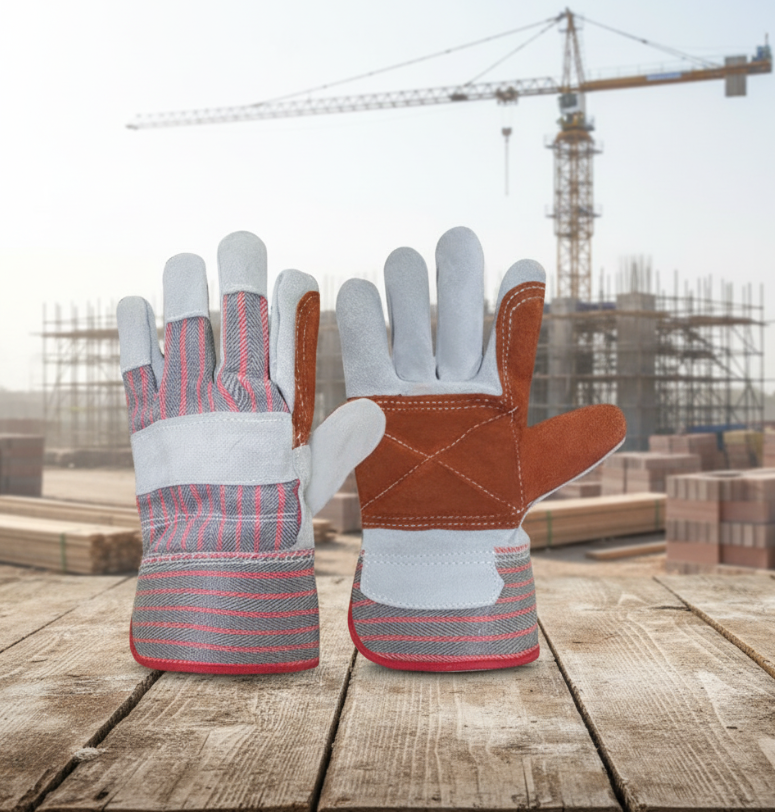 Insulated Goatskin Leather Winter Work Gloves